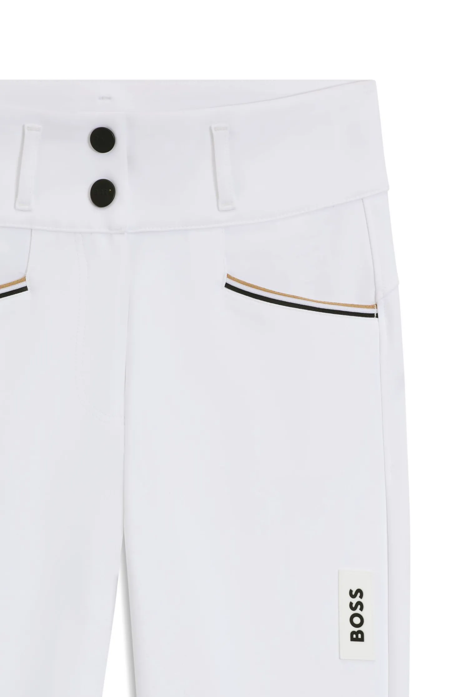Equestrian full-grip breeches in power-stretch material