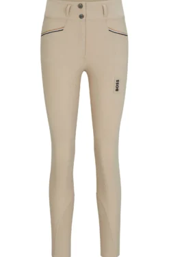 Equestrian full-grip breeches in power-stretch material