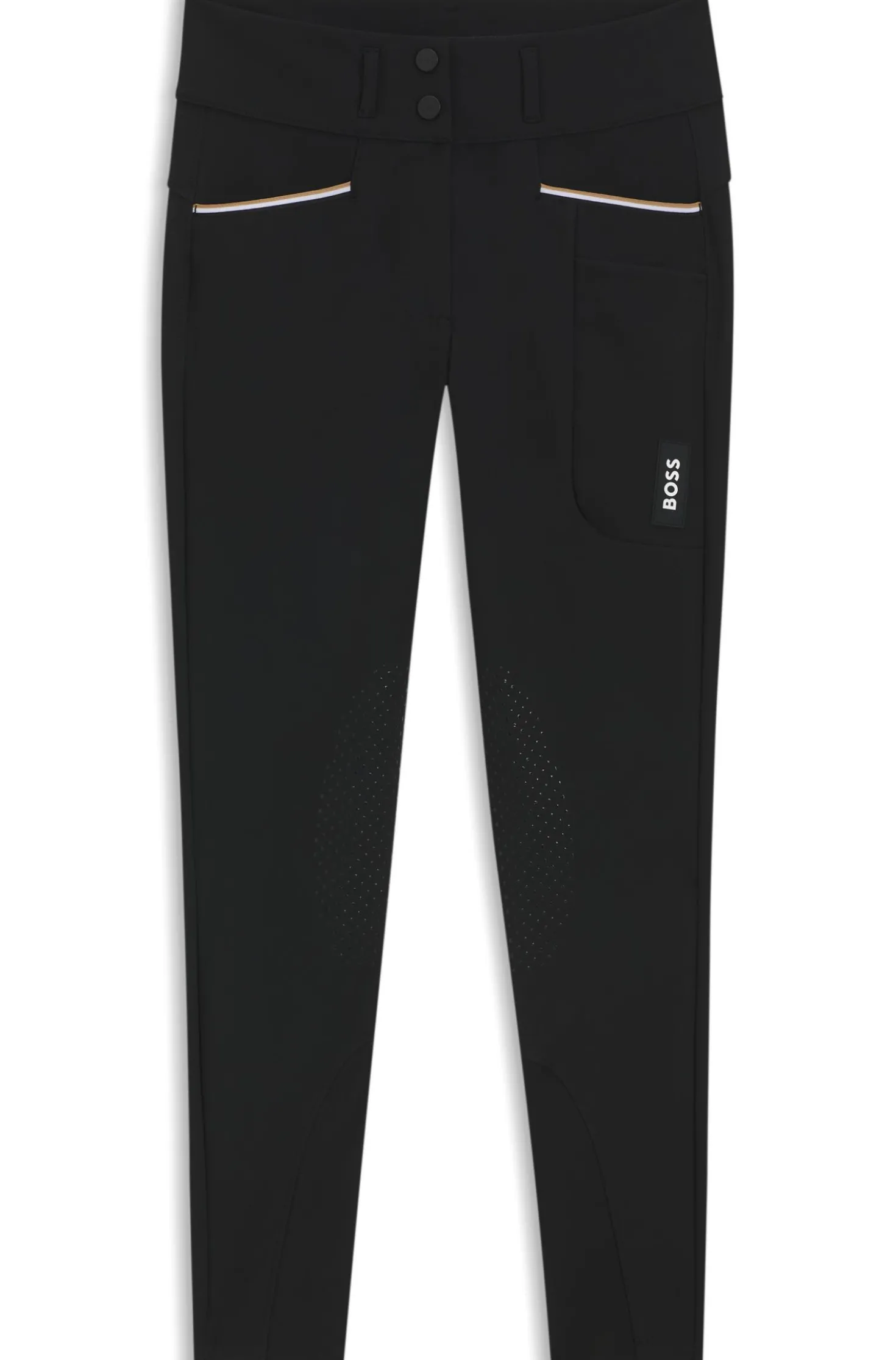 Equestrian high-waisted breeches with knee grip