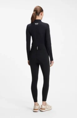 Equestrian high-waisted breeches with knee grip