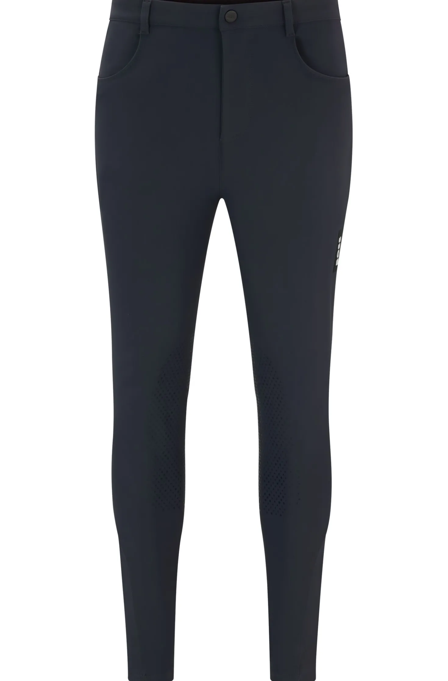 Equestrian knee-grip breeches in super-stretch material