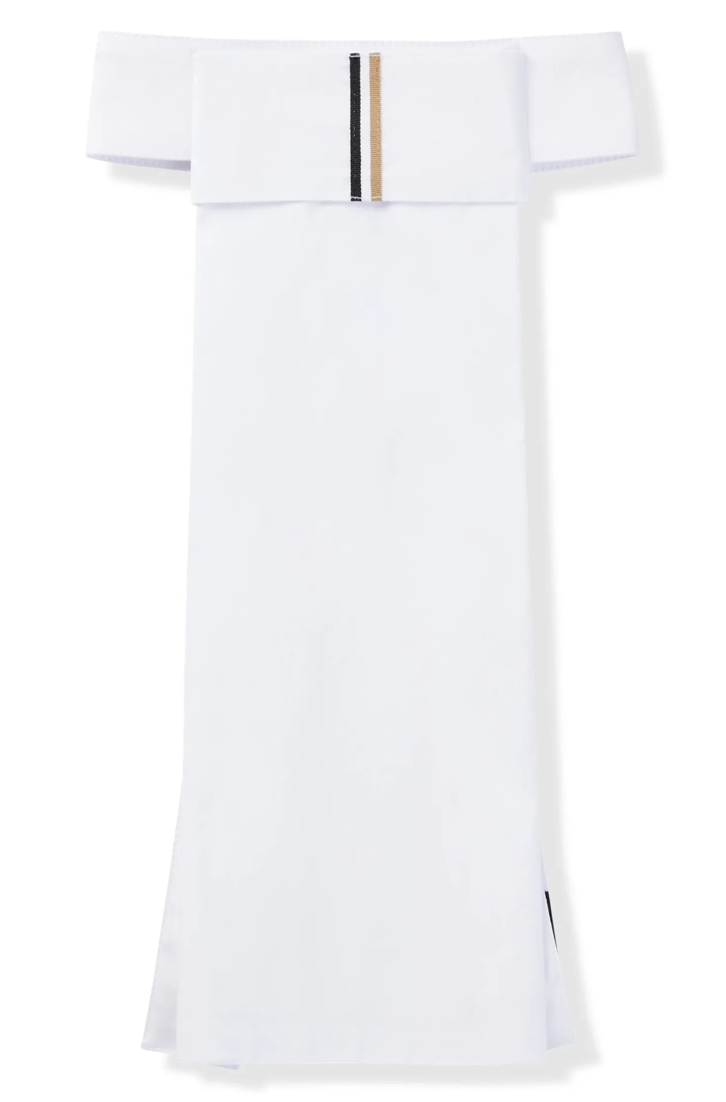 Equestrian one-piece plastron with signature stripe