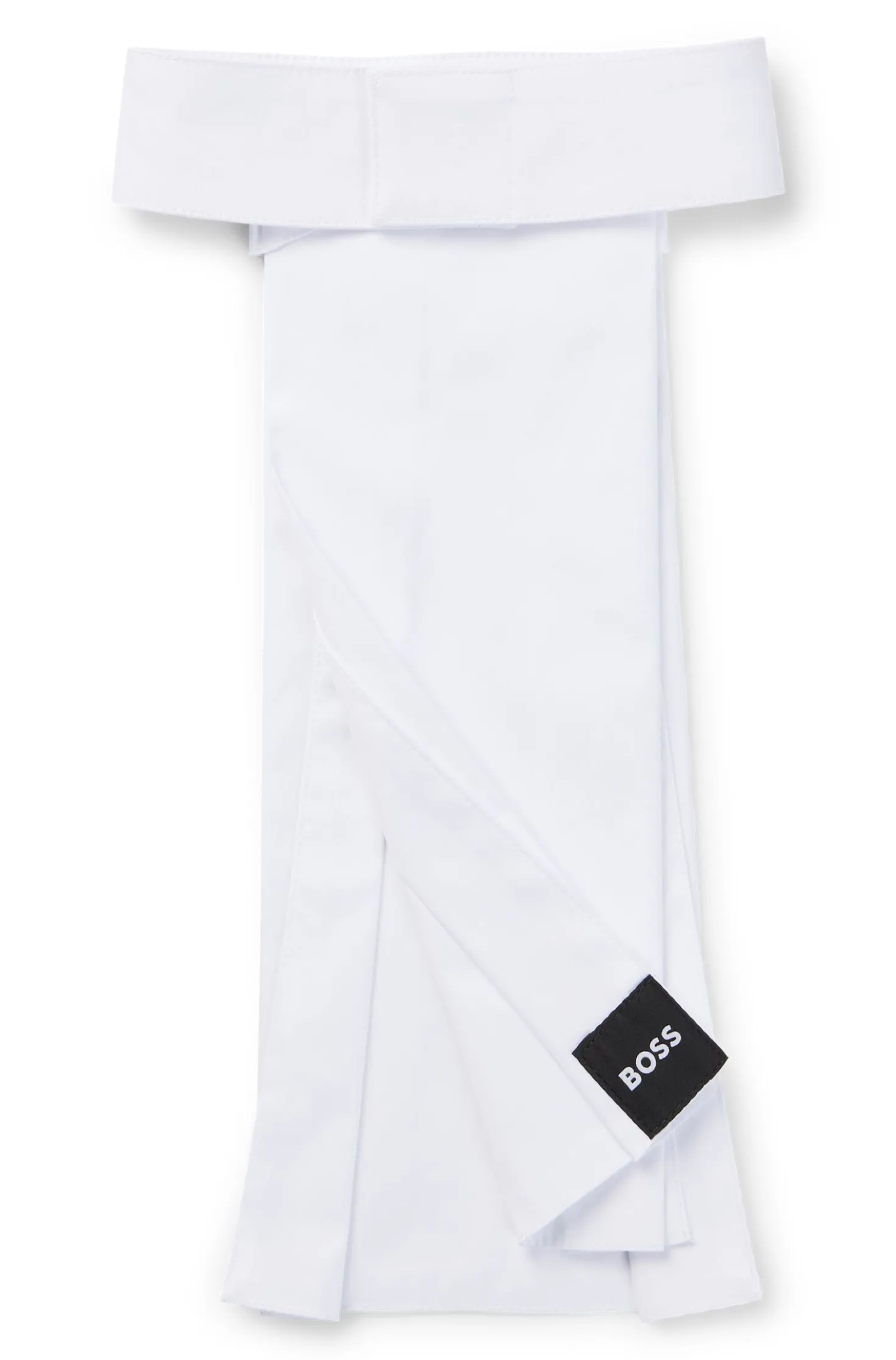 Equestrian one-piece plastron with signature stripe