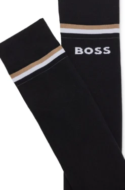 Equestrian riding socks with signature stripe and branding