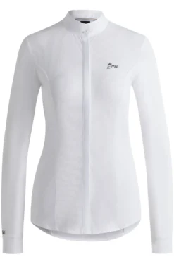Equestrian show blouse with four-way stretch