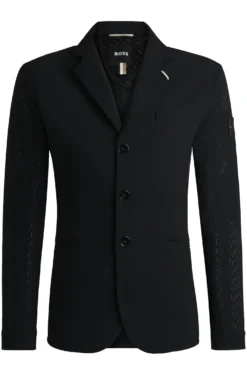 Equestrian show jacket in perforated material