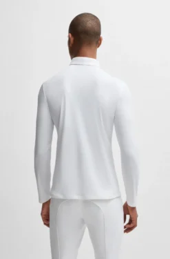 Equestrian show shirt in quick-dry stretch fabric