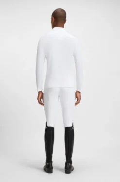 Equestrian show shirt in super-stretch material