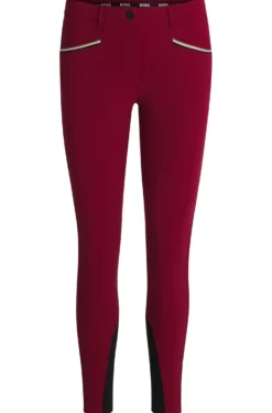 Equestrian slim-fit breeches with knee grip