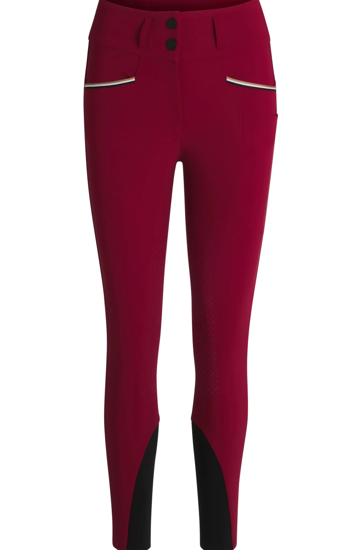 Equestrian slim-fit breeches with full grip