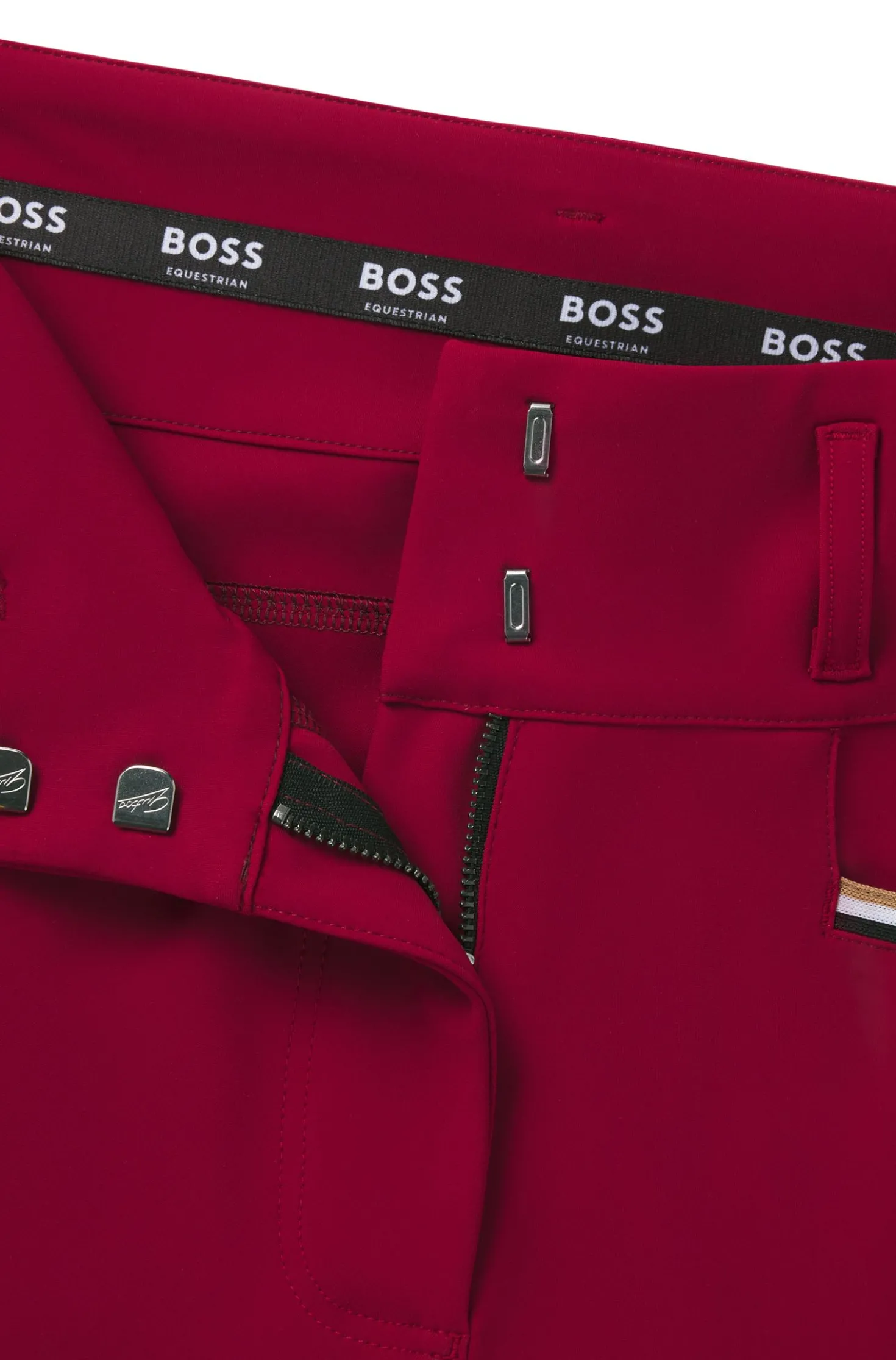 Equestrian slim-fit breeches with full grip