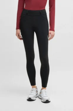 Equestrian slim-fit riding leggings with full grip