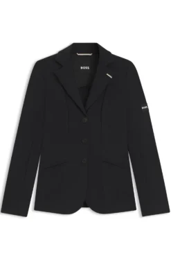 Equestrian slim-fit show jacket in power-stretch material