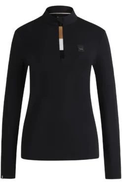 Equestrian slim-fit training shirt in super-stretch fabric