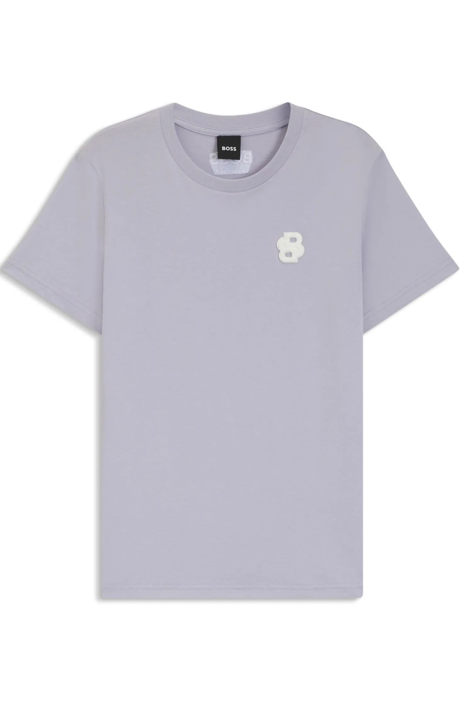 Equestrian stretch-cotton T-shirt with Double B monogram