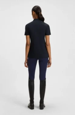 Equestrian training shirt with handwritten logo