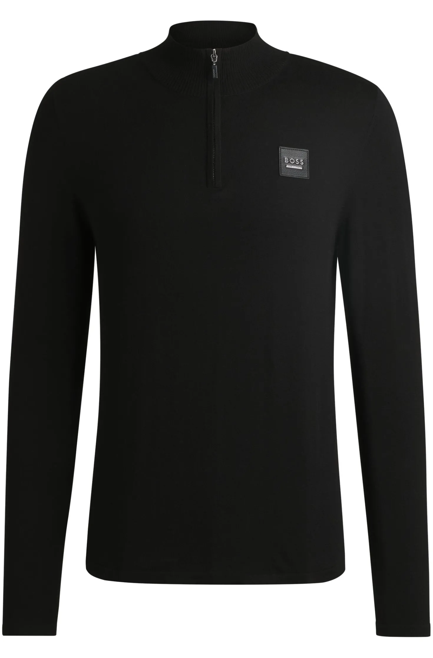 Equestrian troyer sweater with logo patch