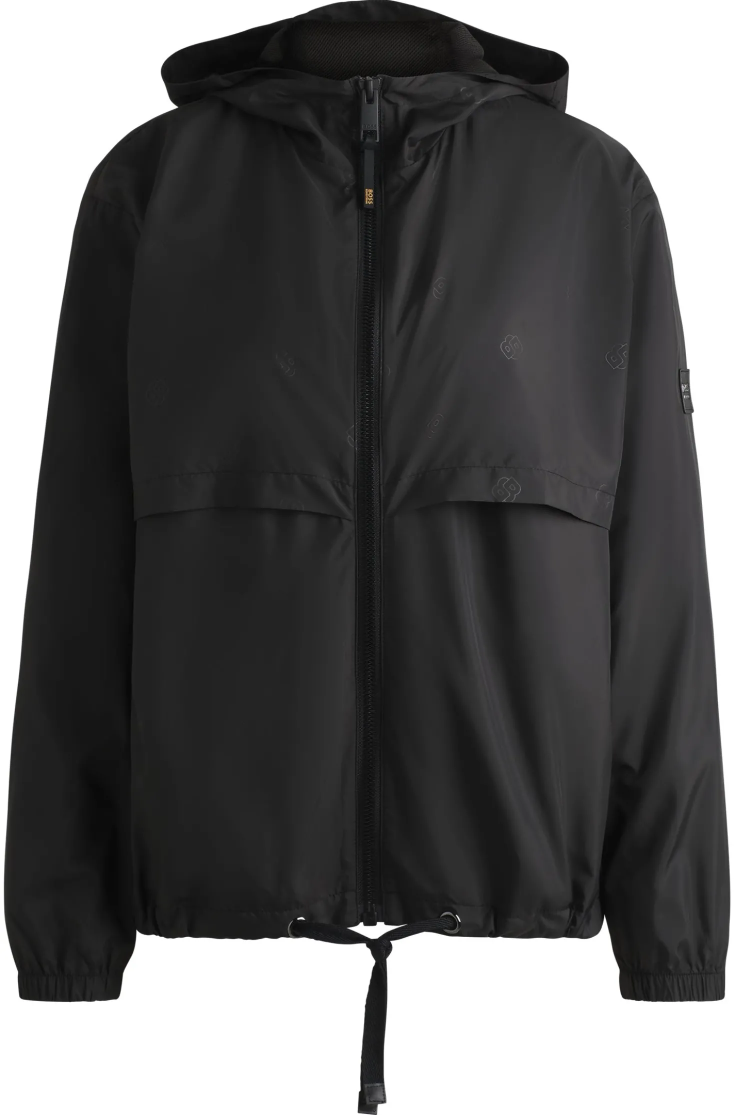 Equestrian waterproof rain jacket with Double B monogram motif