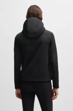Equestrian water-repellent hybrid padded jacket
