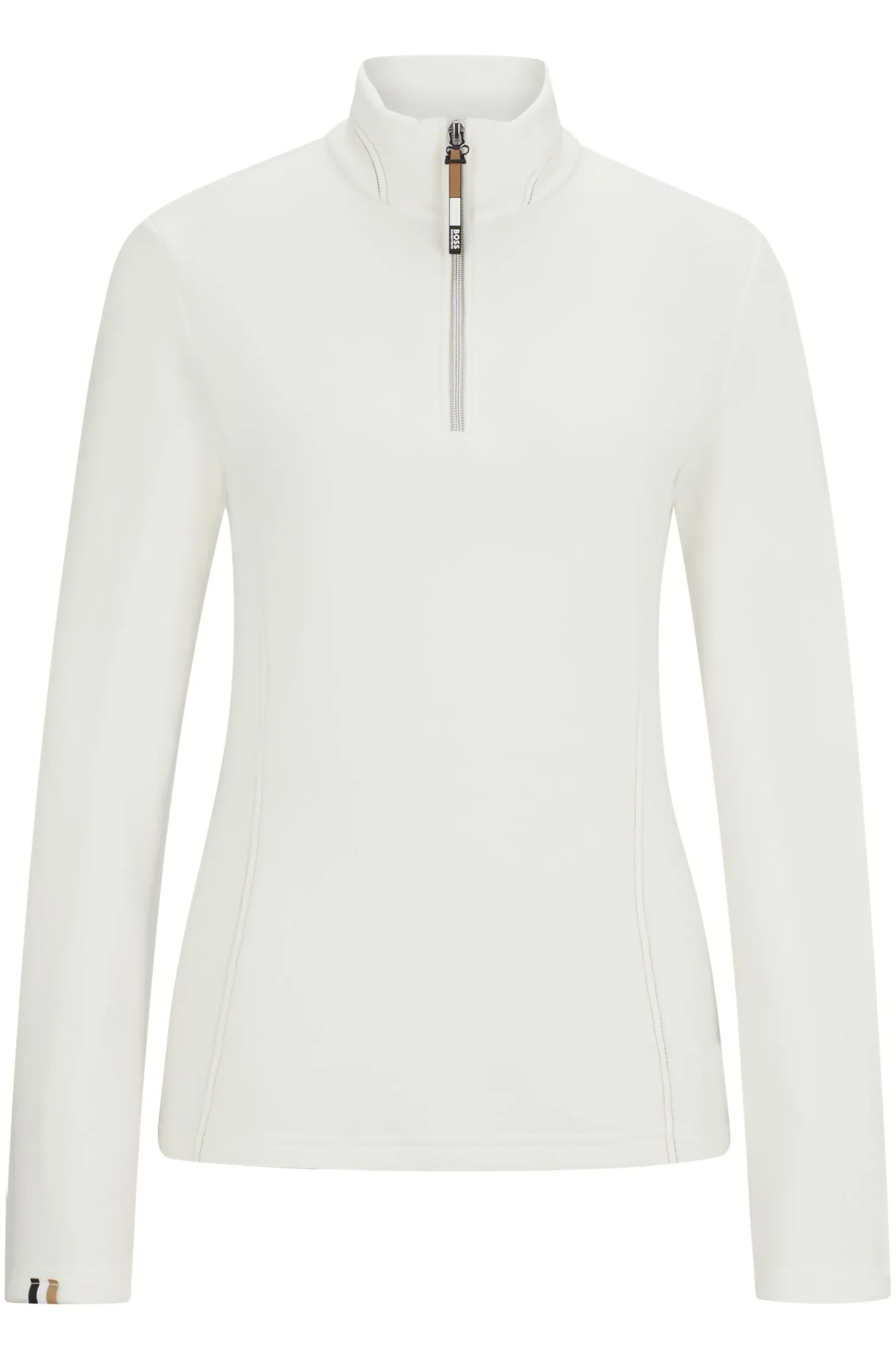 Equestrian zip-neck fleece in ultra-lightweight fabric
