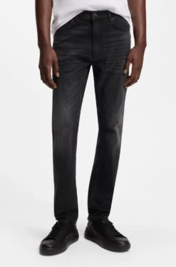 Extra-slim-fit jeans in black stretch denim