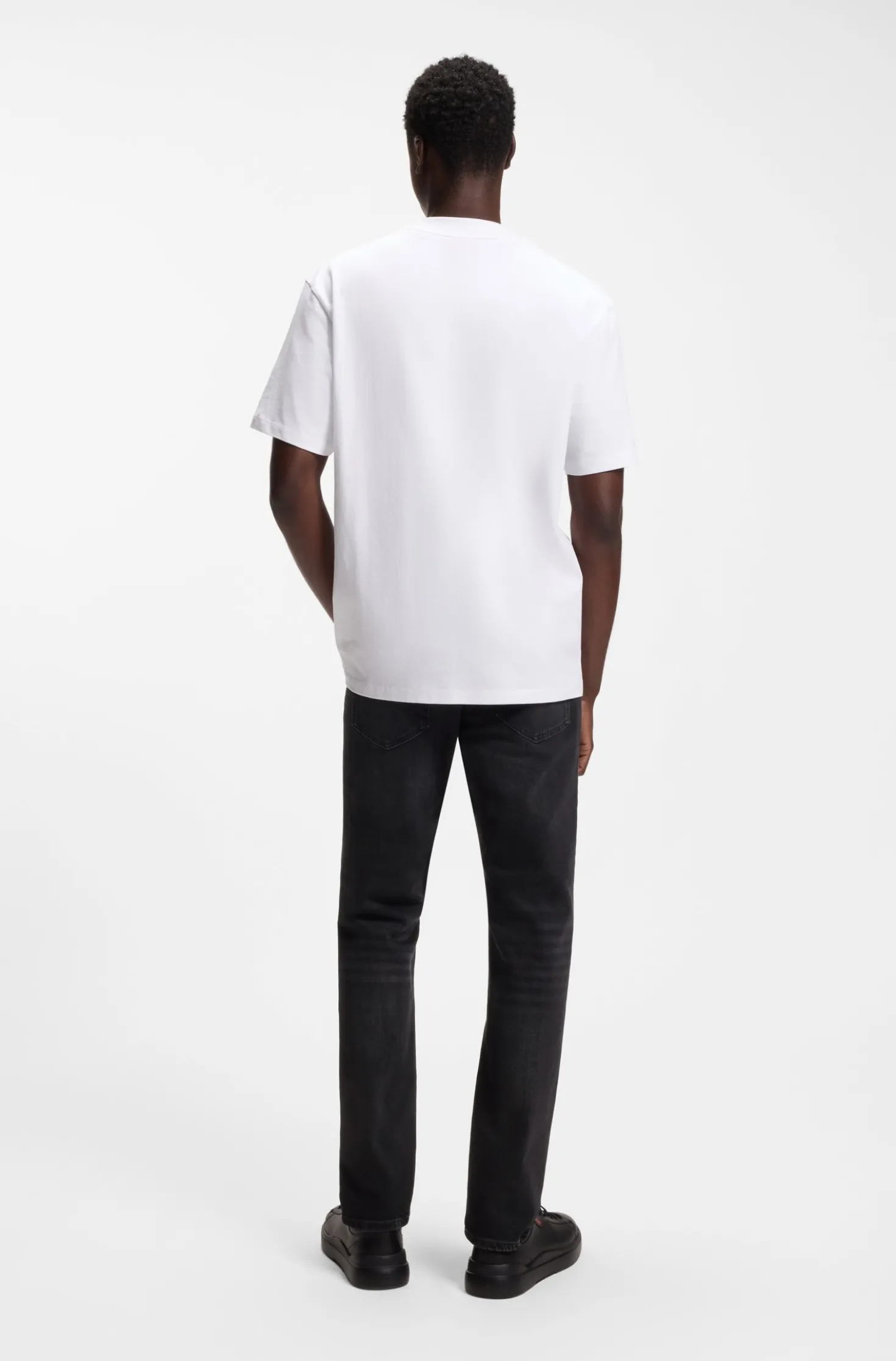 Extra-slim-fit jeans in black stretch denim