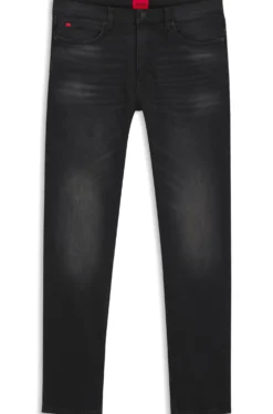 Extra-slim-fit jeans in black stretch denim