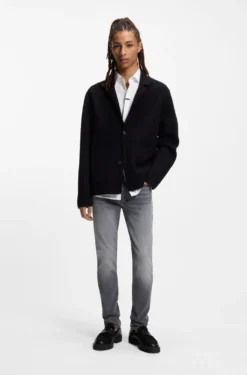 Extra-slim-fit jeans in grey stretch denim