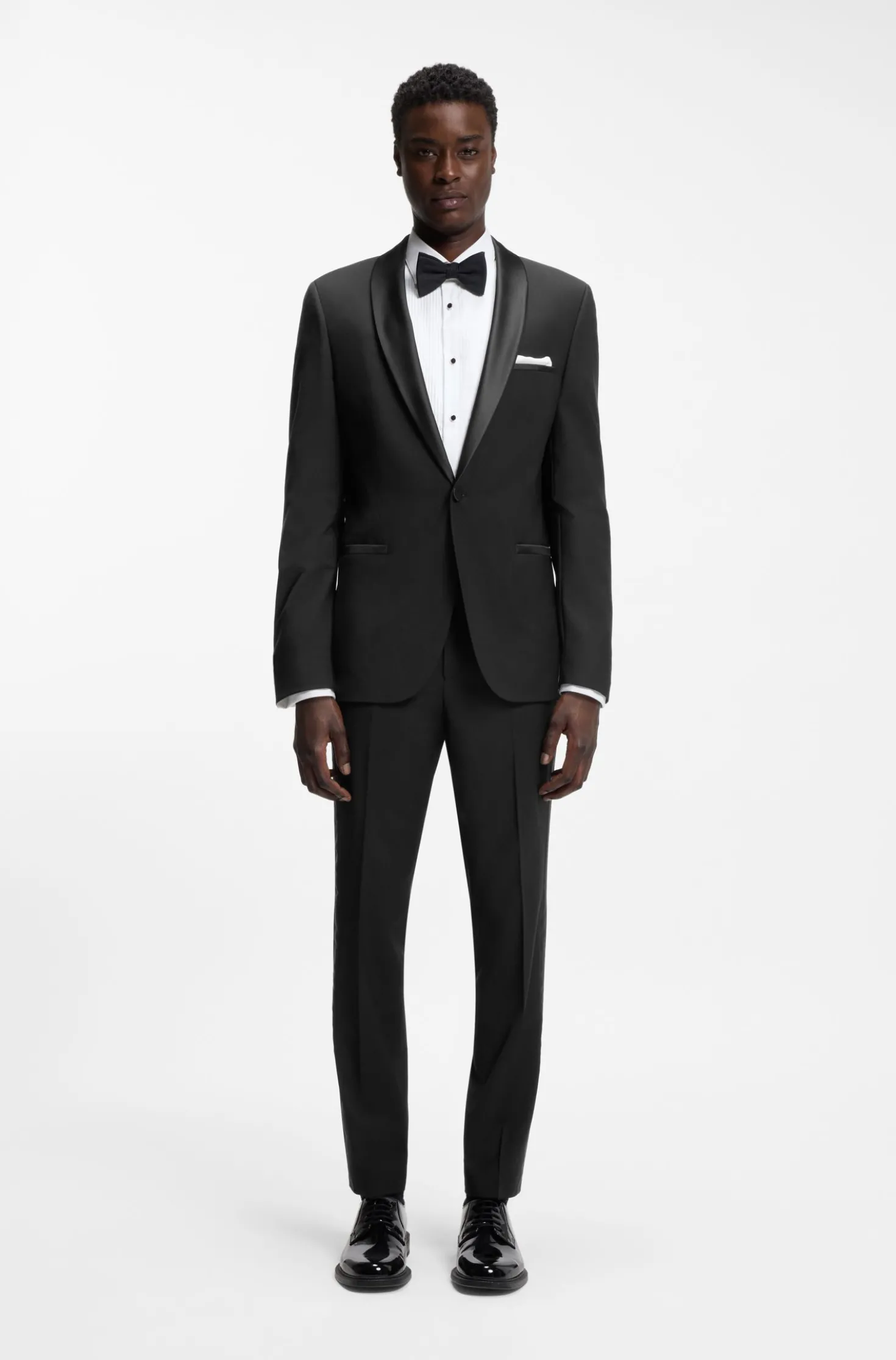 Extra-slim-fit trousers in a stretch-wool blend