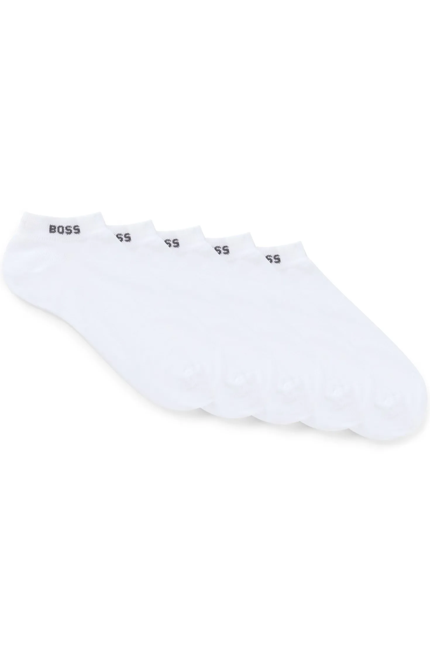 Five-pack of ankle-length socks with logo details