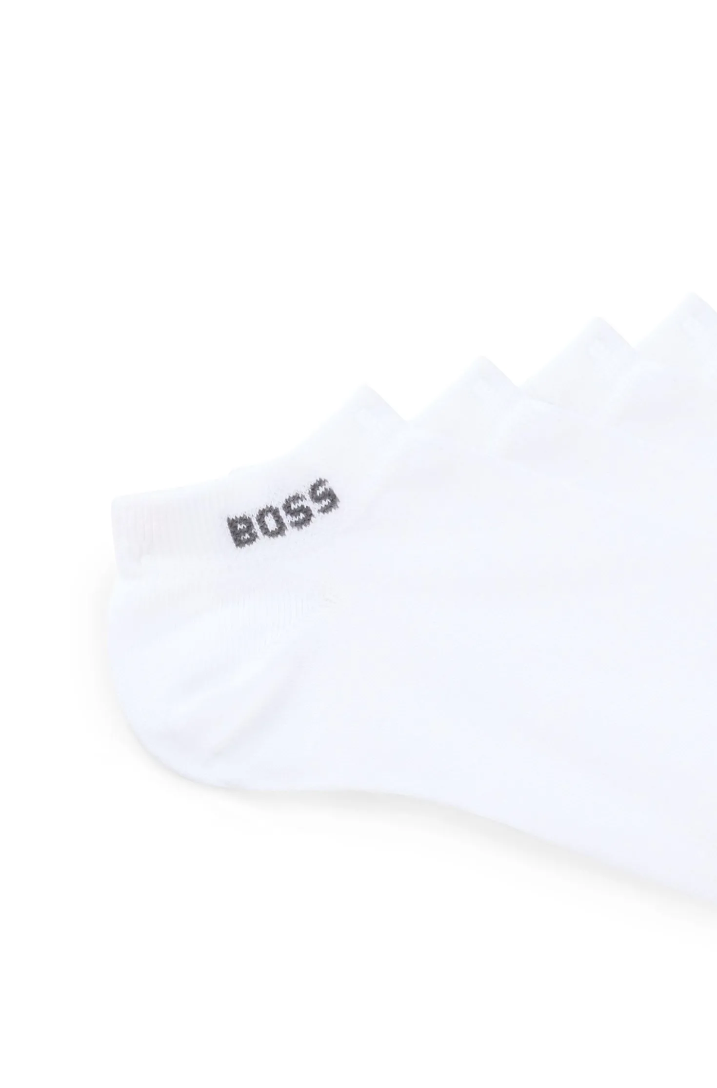 Five-pack of ankle-length socks with logo details