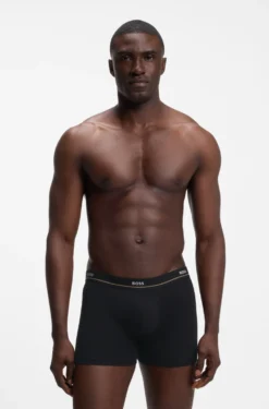 Five-pack of logo-waistband stretch-cotton boxer briefs