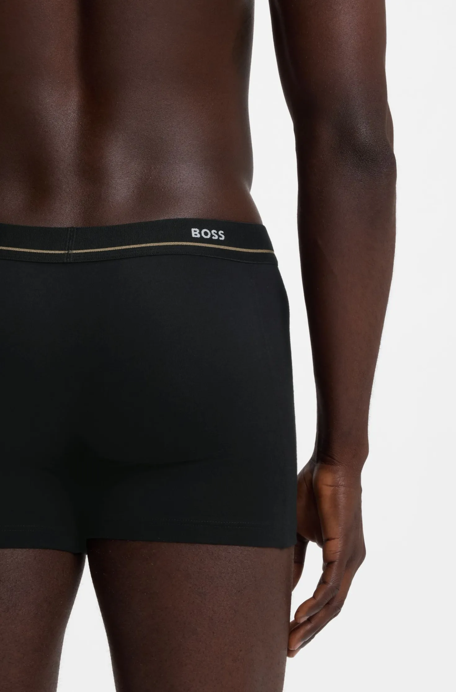 Five-pack of logo-waistband stretch-cotton boxer briefs