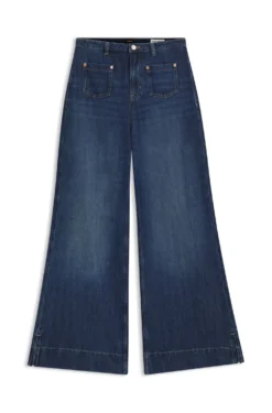 Flared-fit jeans in blue denim