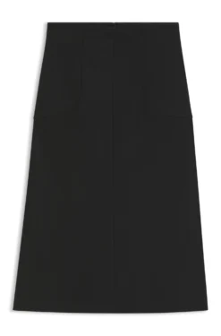 Flared skirt with seam details