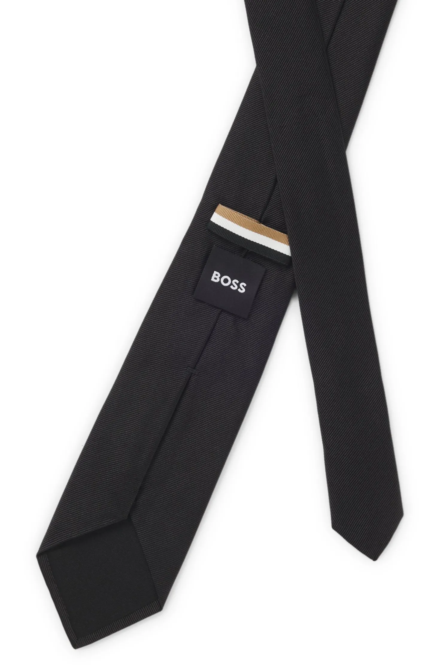 Formal tie in silk jacquard