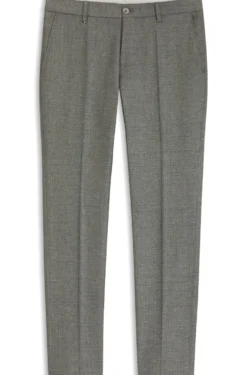 Formal trousers in micro-patterned stretch fabric