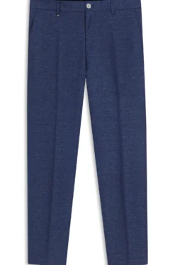 Formal trousers in micro-patterned stretch fabric
