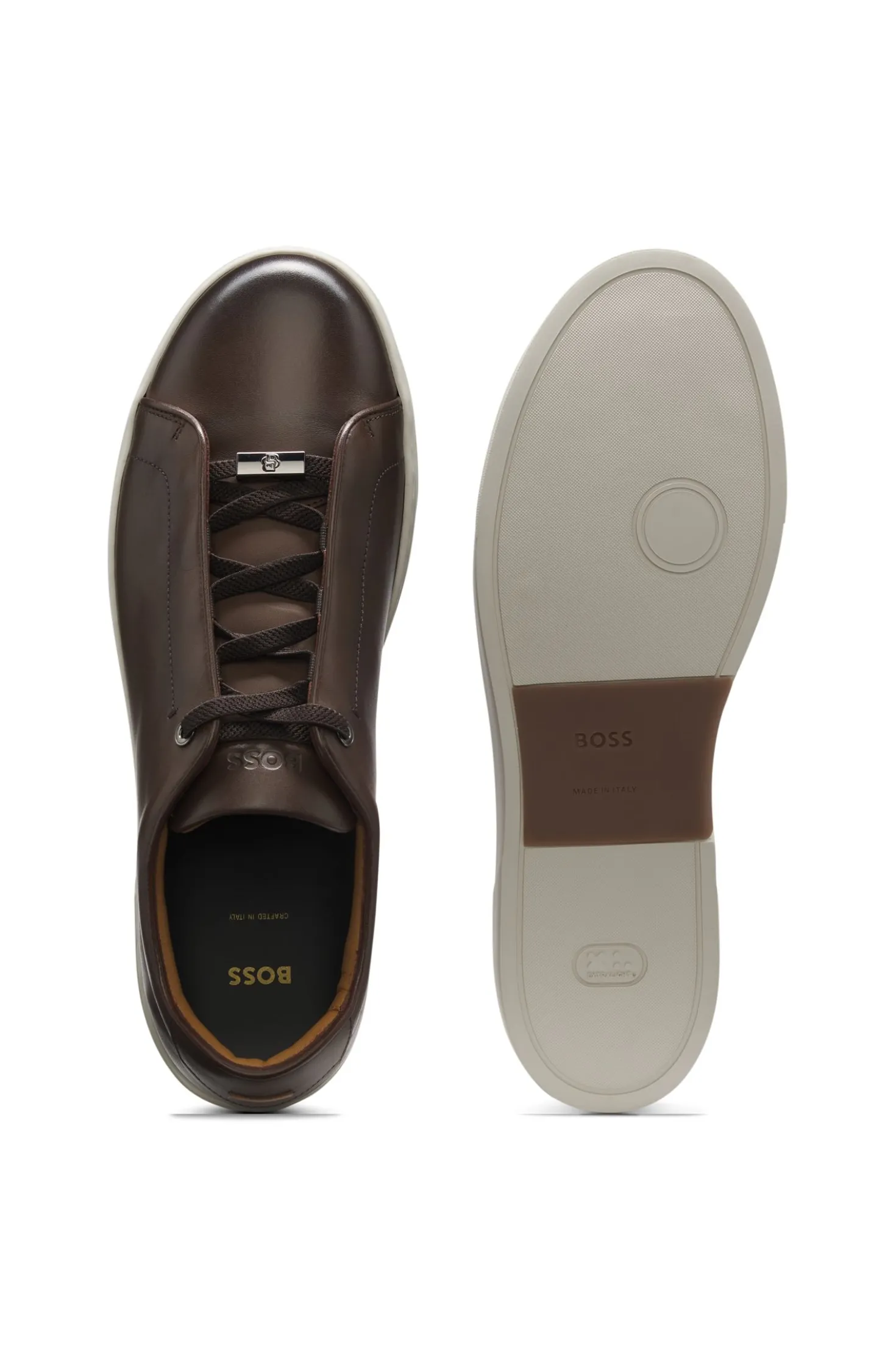 Gary trainers in brushed leather