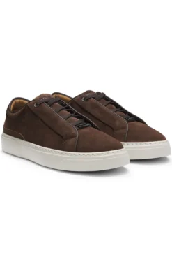 Gary trainers in suede with elastic lacing system