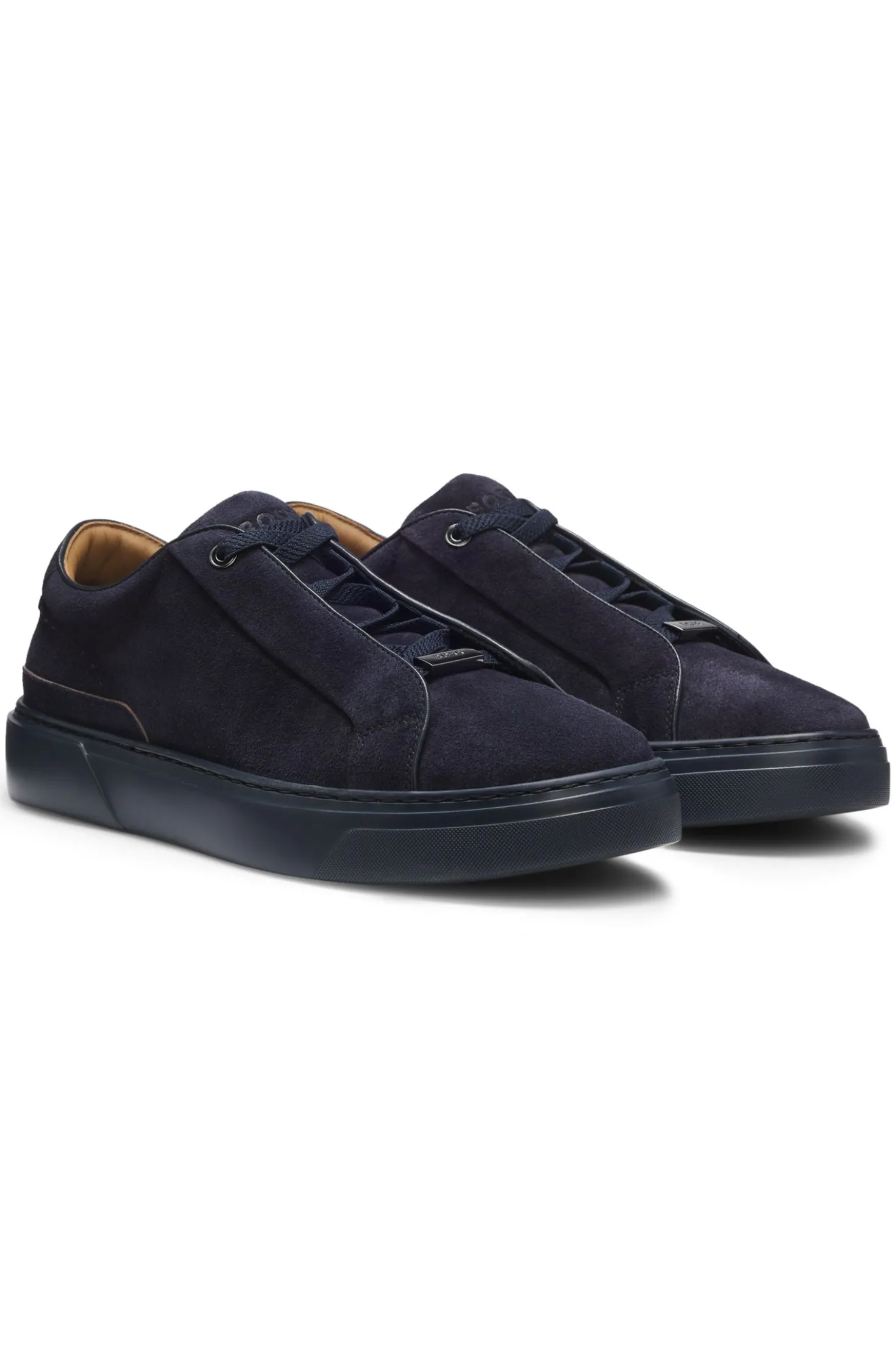 Gary trainers in suede with elastic lacing system