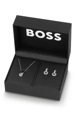 Gift-boxed necklace and earrings set