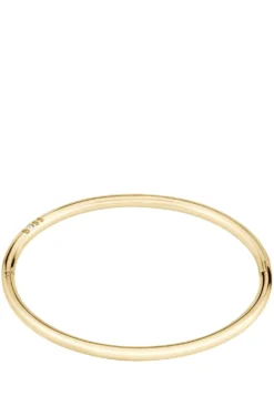 Gold-tone bangle with logo detail