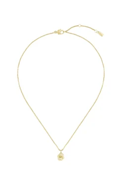 Gold-tone necklace with Double B monogram pendant