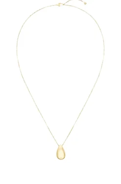 Gold-tone necklace with drop pendant