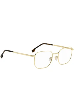 Gold-tone optical frames with Havana end tips