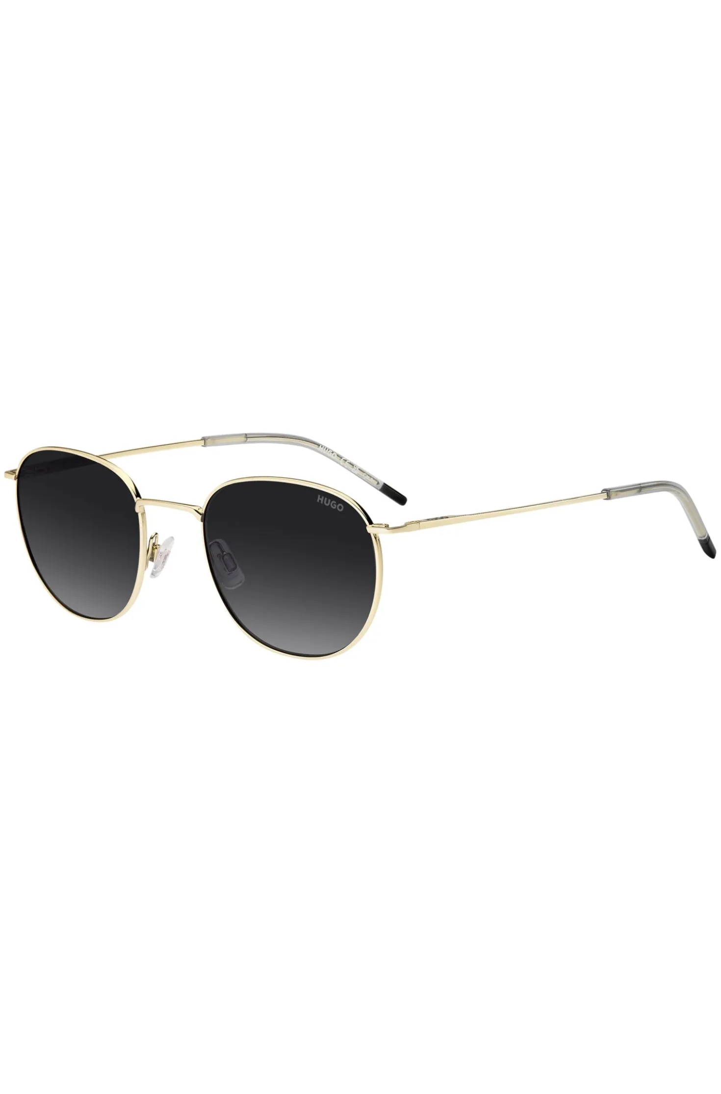 Gold-tone sunglasses with logo detail