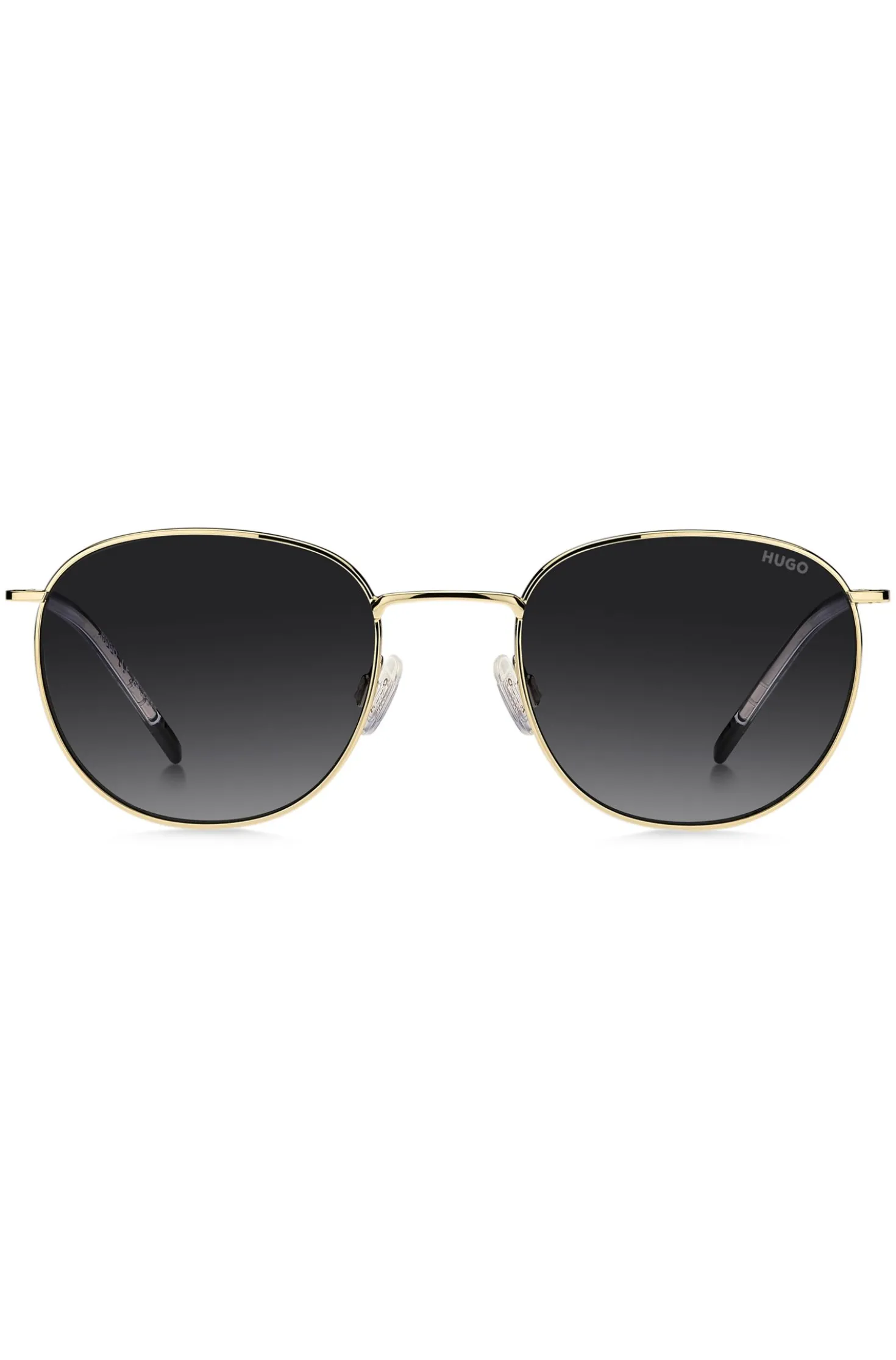 Gold-tone sunglasses with logo detail