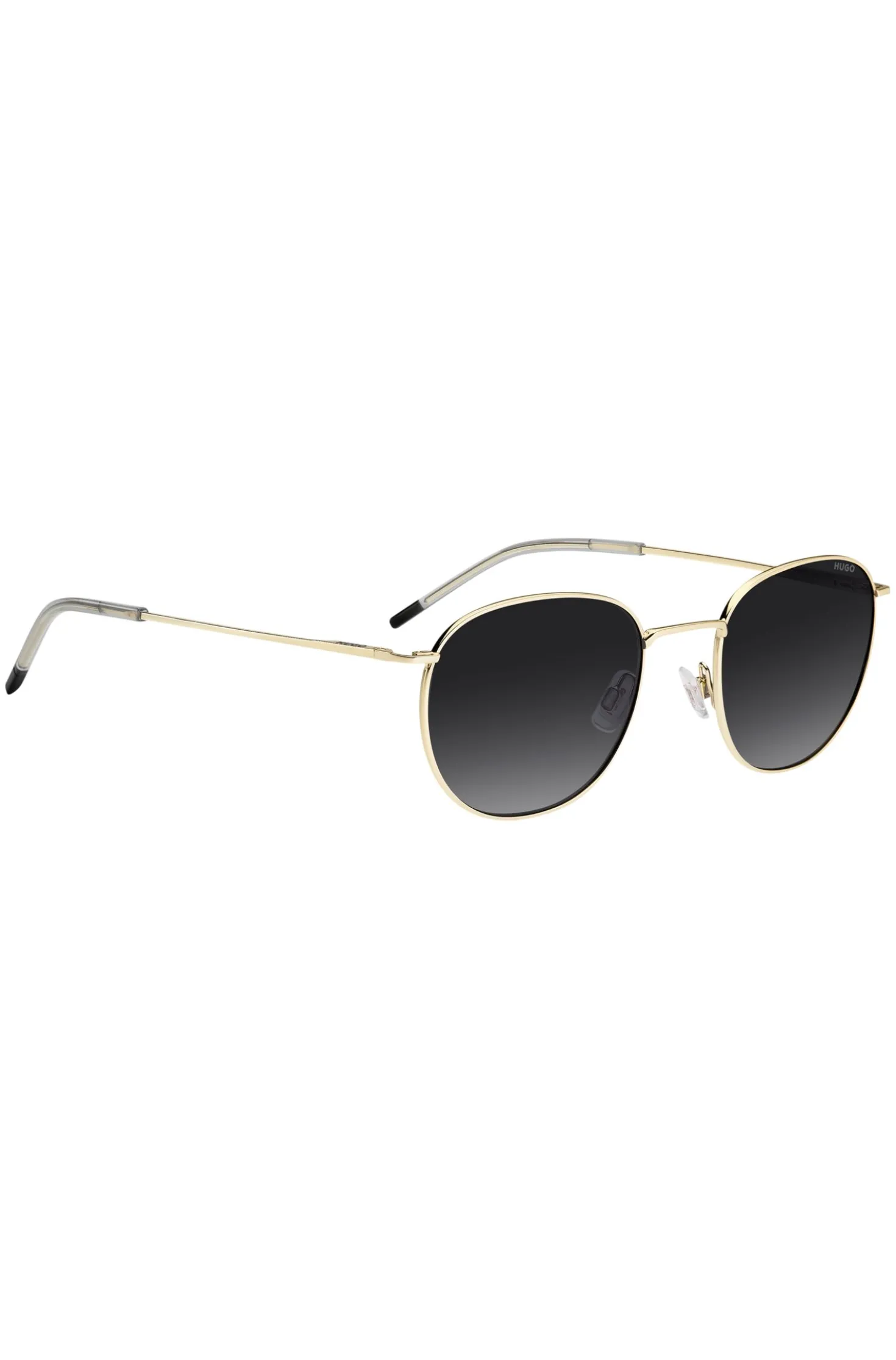 Gold-tone sunglasses with logo detail