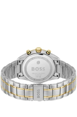 Grand Prix Vitesse two-tone watch with green dial